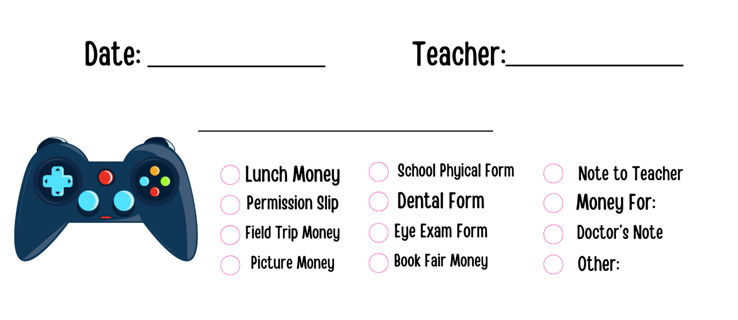 Personalized Student School Envelopes