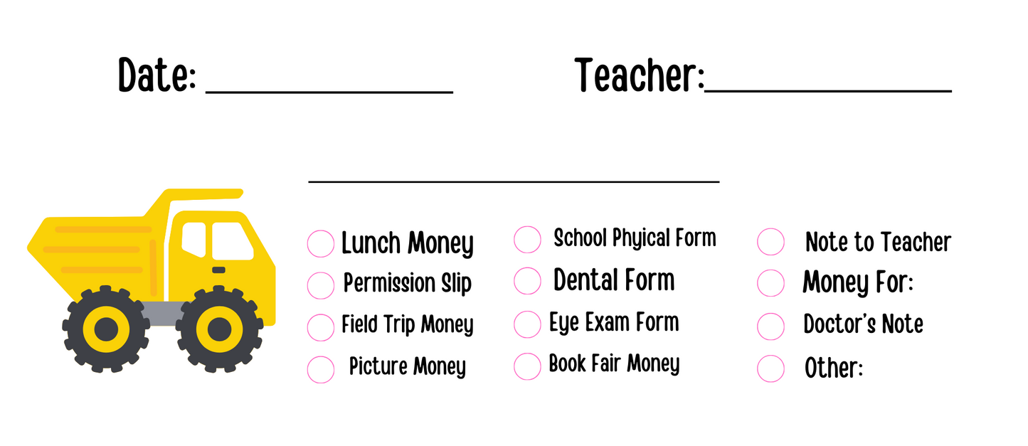 Personalized Student School Envelopes