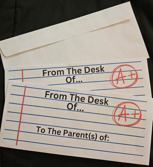 Personalized Teacher Envelopes