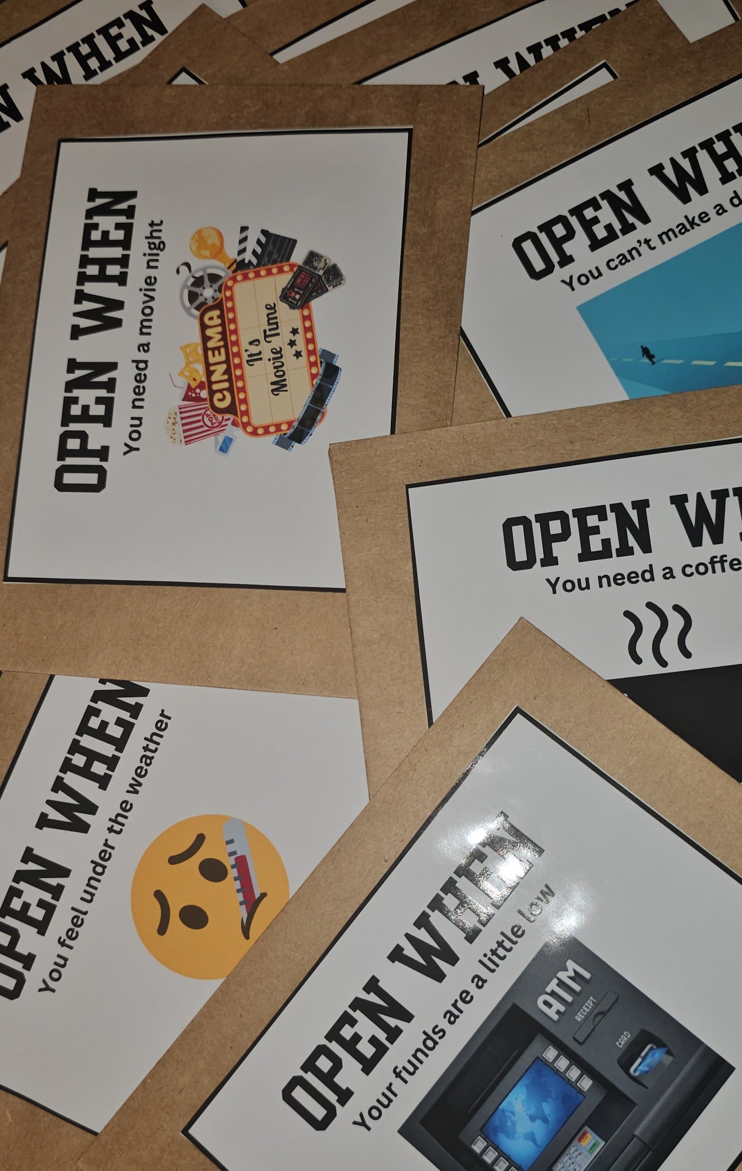 Open when envelope stickers (digital download)