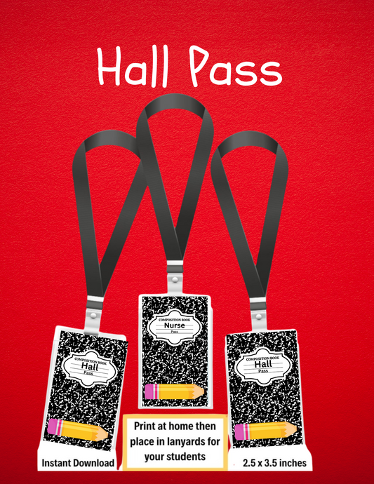 Classroom Hall Passes (Digital Download)