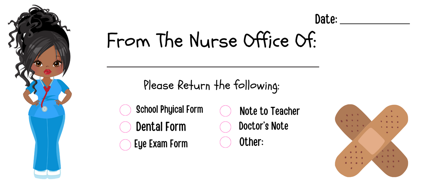 School Nurse Envelopes (Digital Download)