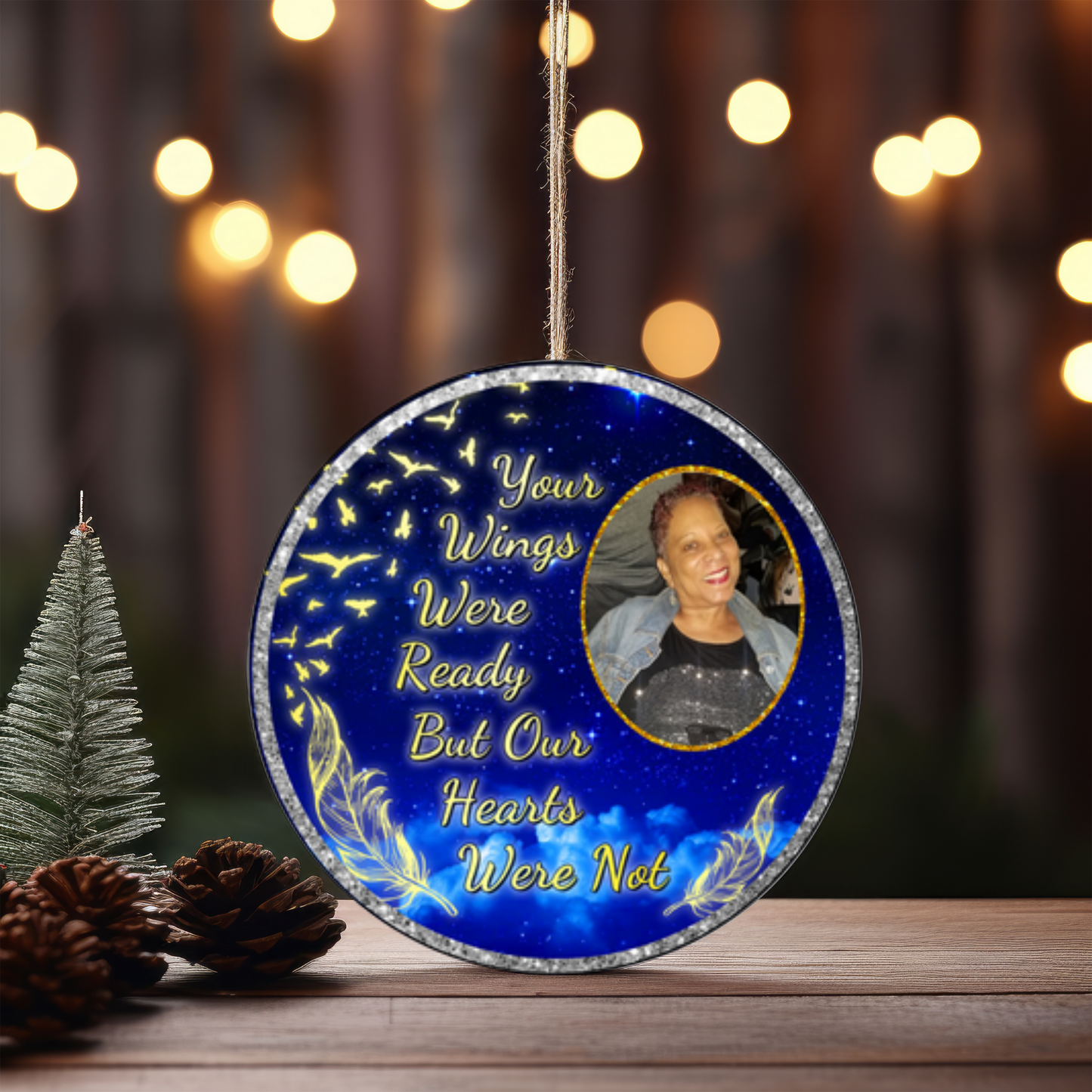 Memorial Wood Disc Ornament