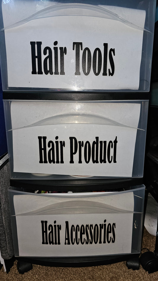 Hair Cart Labels