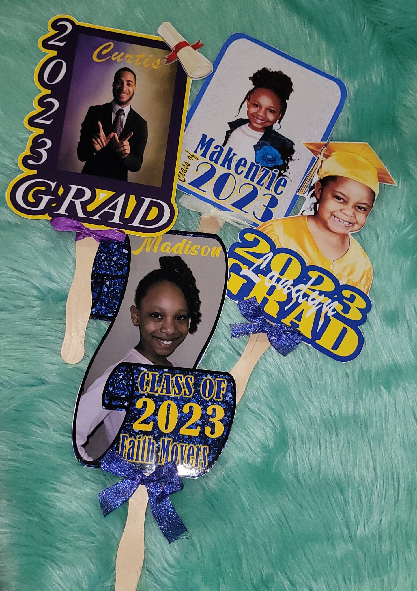 Graduation Fans (Sold in sets of 5)